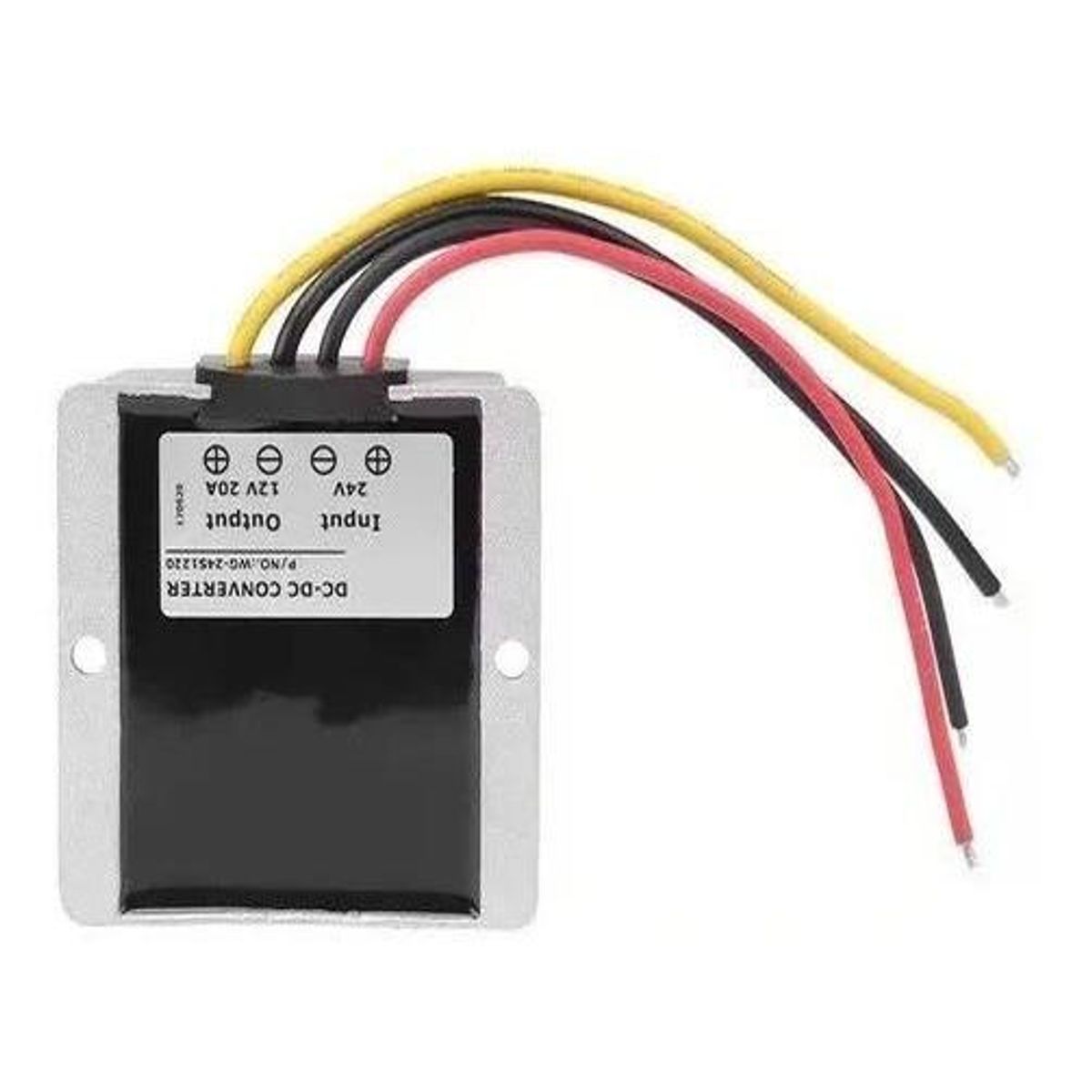GENERICO - Convertidor DC-DC de 24V a 12V 20A Resistente al Agua