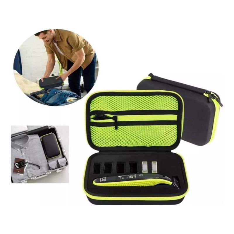 GENERICO - Estuche de Viaje para Afeitadora Philips OneBlade con Accesorios