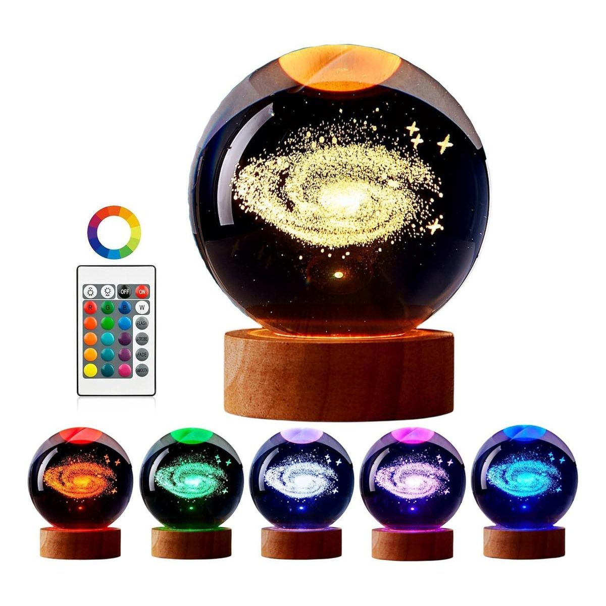 GENERICO - Luz Nocturna 3D con Control Remoto y 16 Colores