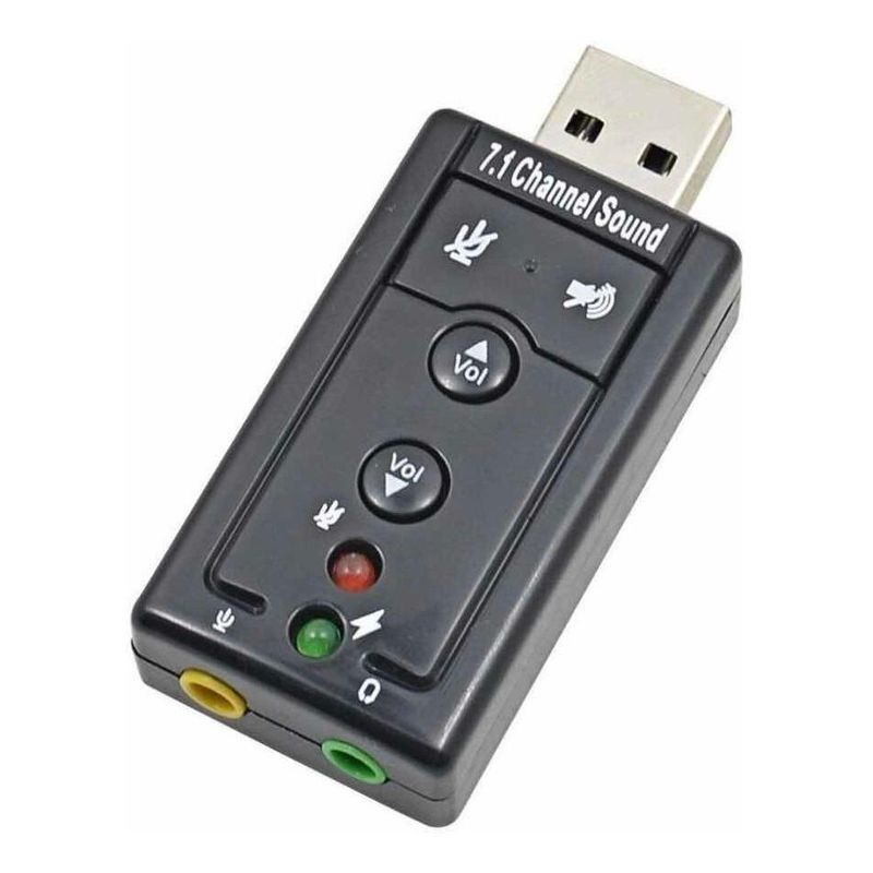 GENERICO - Adaptador de Sonido USB 3D 71 para Audio de Alta Calidad