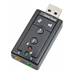 GENERICO - Adaptador de Sonido USB 3D 71 para Audio de Alta Calidad