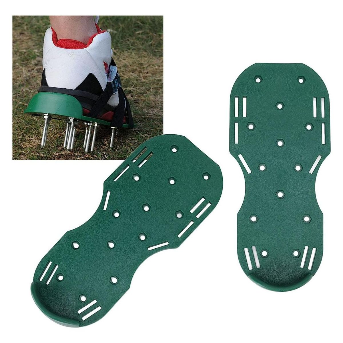 GENERICO - Zapatos Aireadores de Césped con Clavos de 4 cm para Jardinería