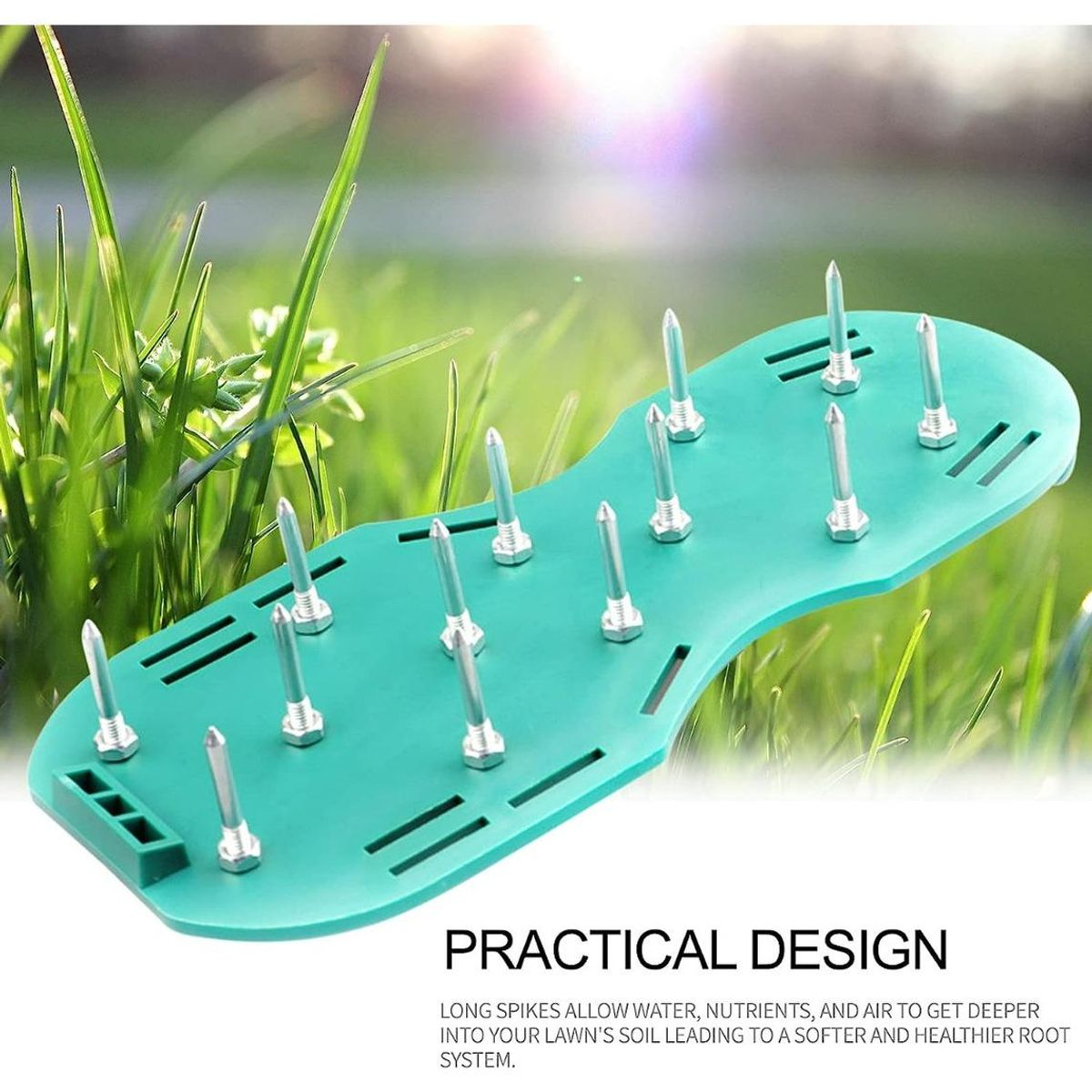 GENERICO - Zapatos Aireadores de Césped con Clavos de 4 cm para Jardinería