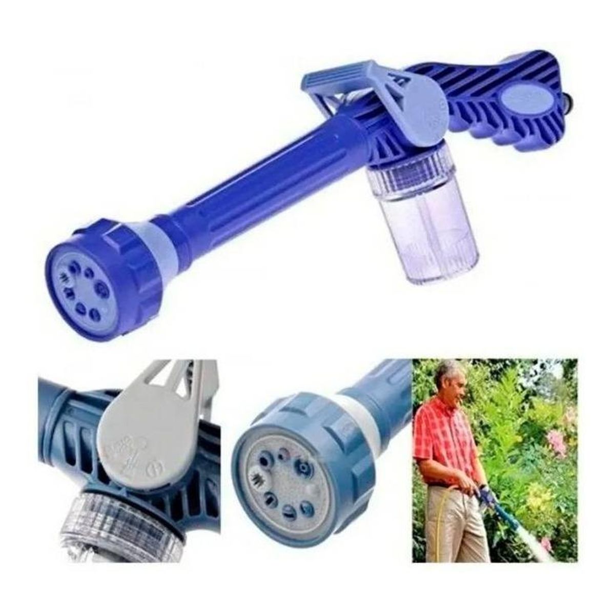 GENERICO - Pistola de Presión Multifuncional para Limpieza de Jardín.