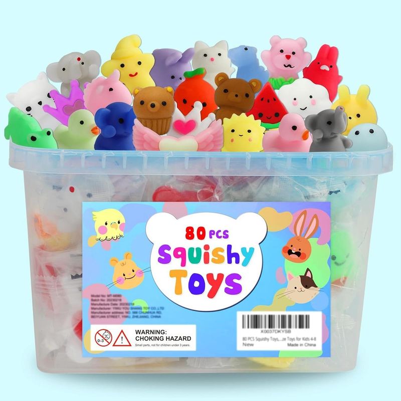GENERICO - Kit de 80 Piezas de Juguetes de Estrés Squishy Mini