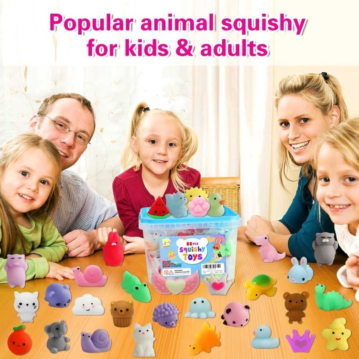 GENERICO - Kit de 80 Piezas de Juguetes de Estrés Squishy Mini