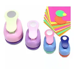 GENERICO - Perforadoras de Papel para Manualidades - Set de 4 Tamaños