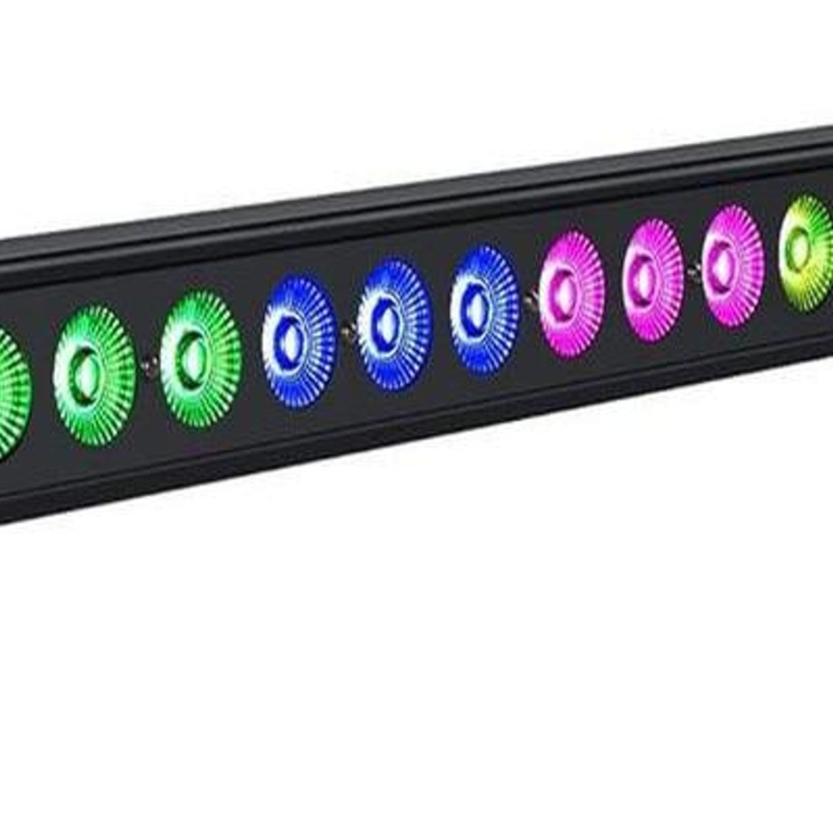 GENERICO - Barra de Luz LED RGB de 24 Focos para Escenario y Eventos