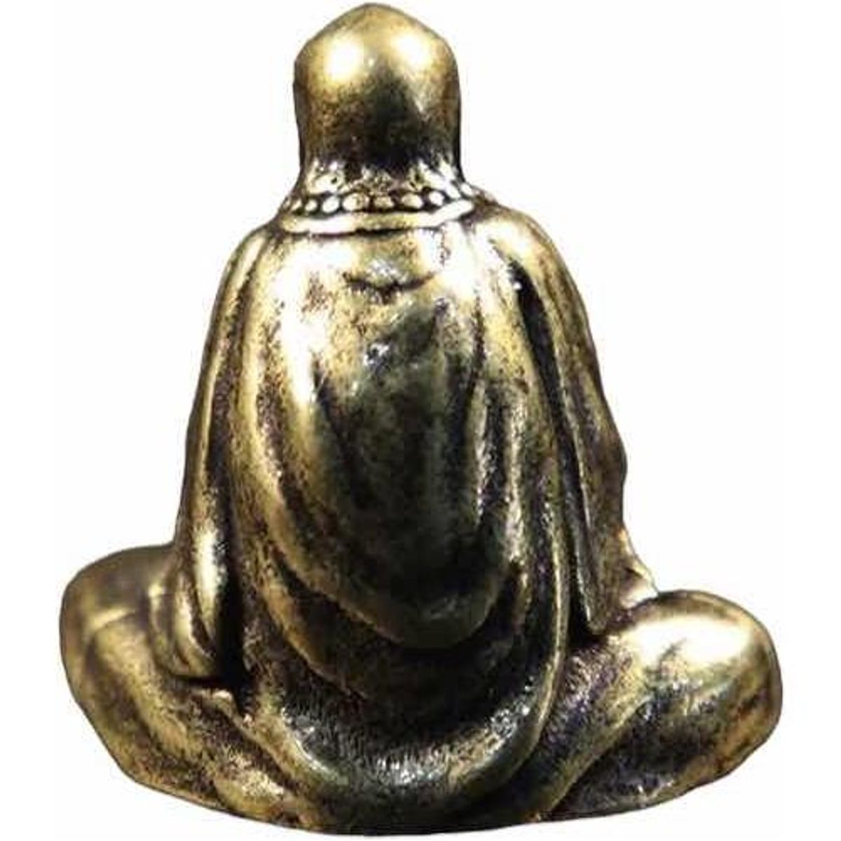 GENERICO - Estatua Mini Buda Viejo de Cobre Artesanal Decorativo