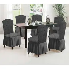 GENERICO - Cubre silla de comedor estilo turco 6 unidades.