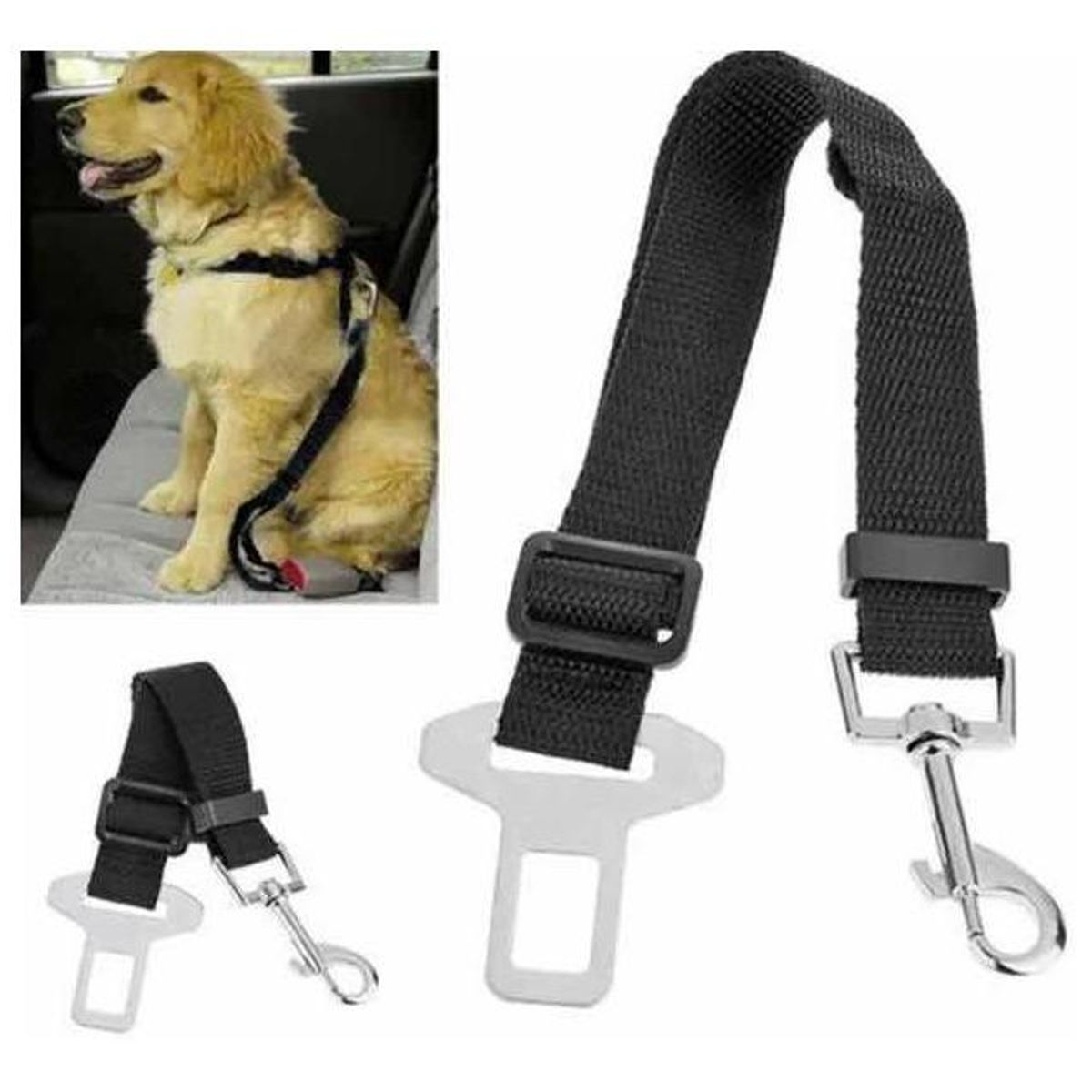 GENERICO - Arnés de Seguridad Ajustable para Perros y Mascotas