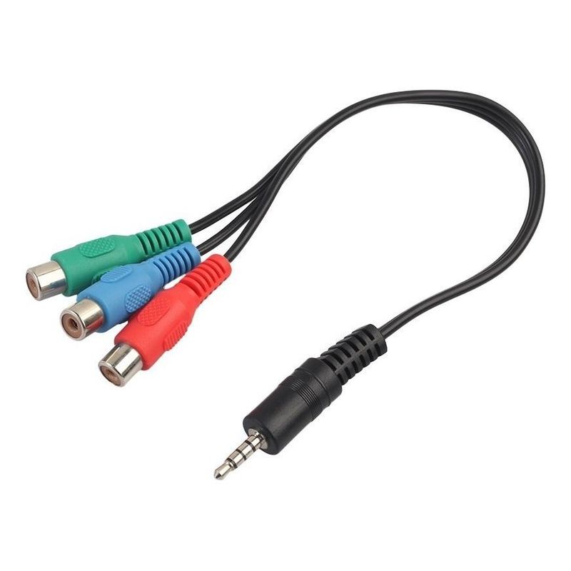 GENERICO - Cable Adaptador de Audio 35 Mm a RCA YPbPr