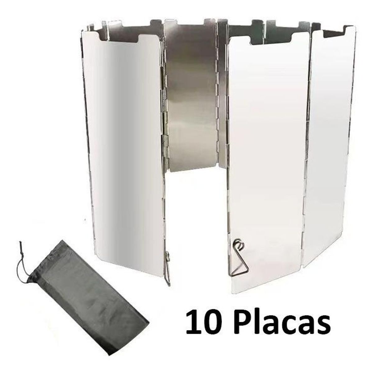 GENERICO - 10 Placas Plegables de Aluminio para Camping
