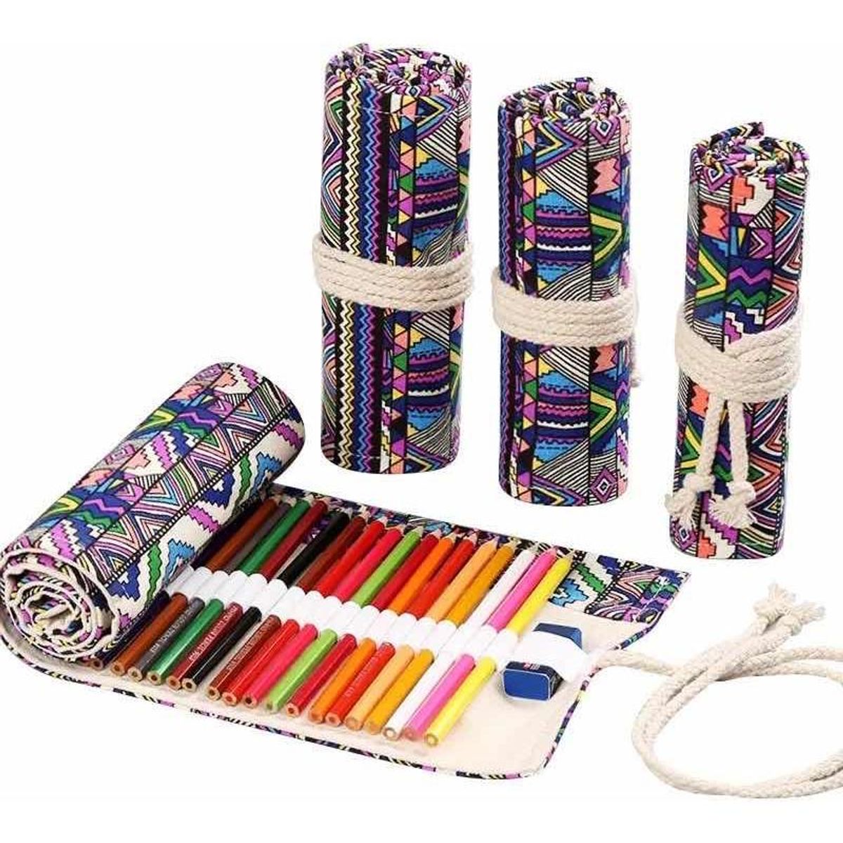 GENERICO - Estuche Colorido con 48 Lápices de Arte para Crear
