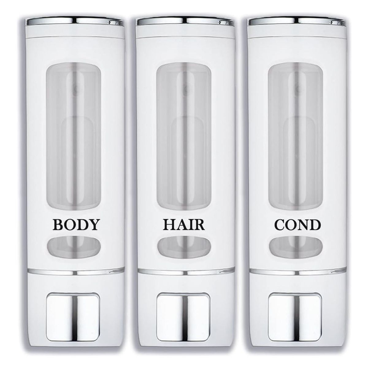 GENERICO - Dispensador Montado en Pared para Champú y Jabón 3 Cámaras