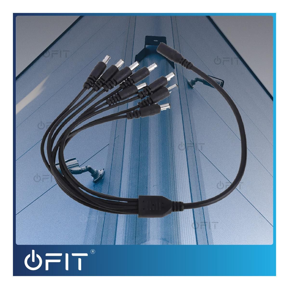 GENERICO - Splitter Pulpo de Alimentación 1x8 para Cámaras de CCTV