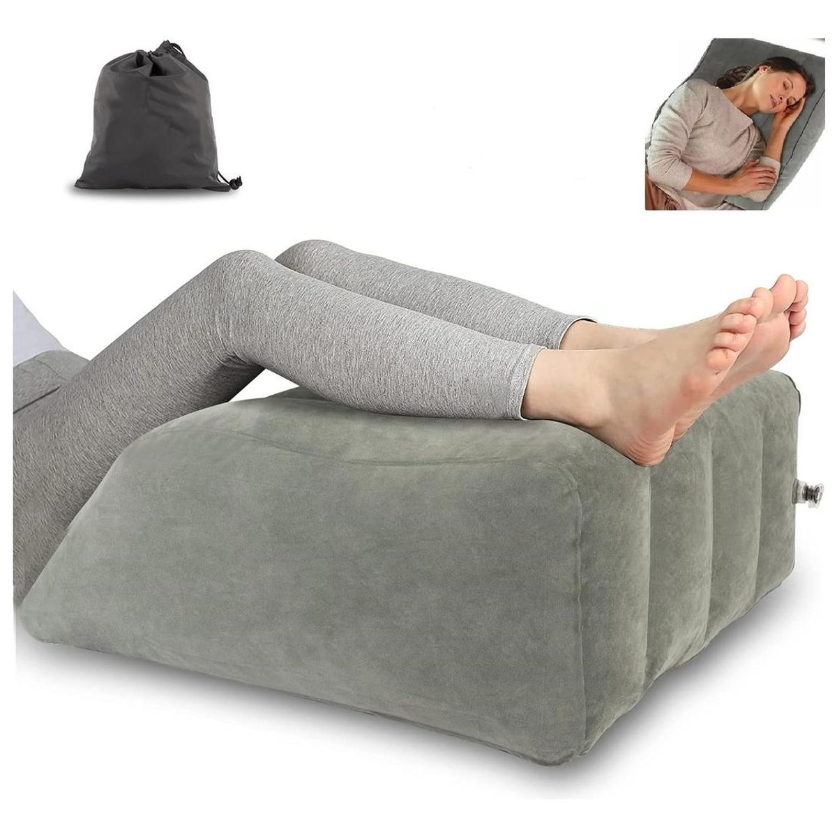 GENERICO - Almohada Relajante de Cuña para Elevar Piernas