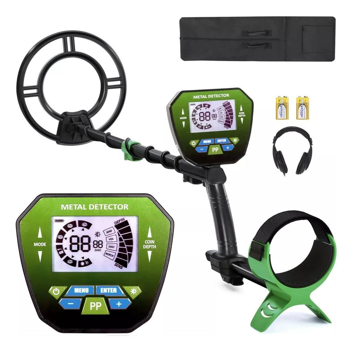 GENERICO - Detector De Metales Profesional LCD Con Modos De Búsqueda