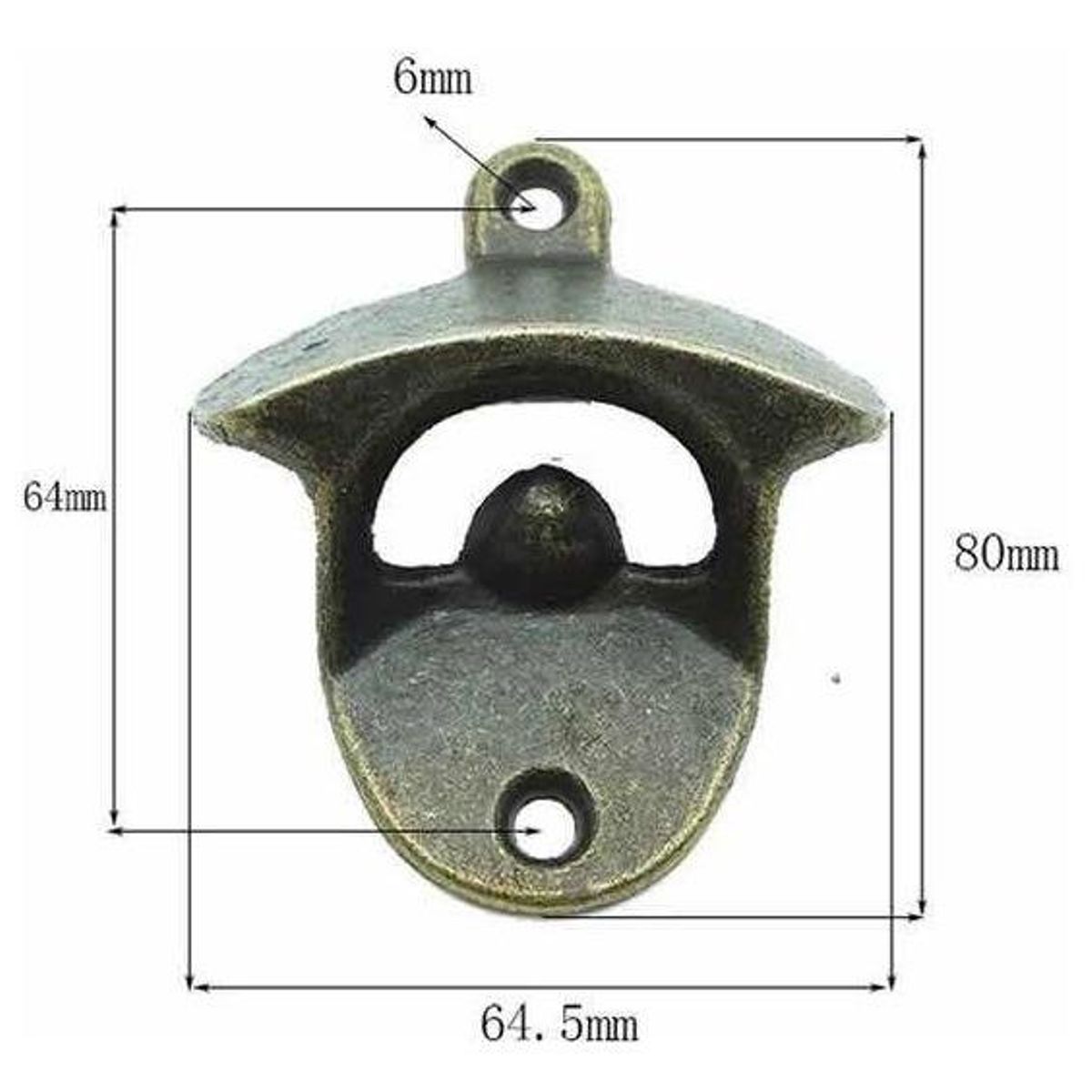 GENERICO - Destapador de Pared de Hierro Fundido para Cerveza