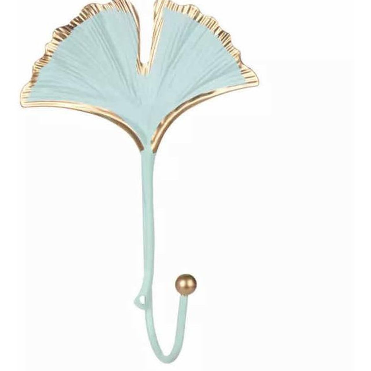 GENERICO - Gancho de Hierro Forjado con Diseño de Hoja