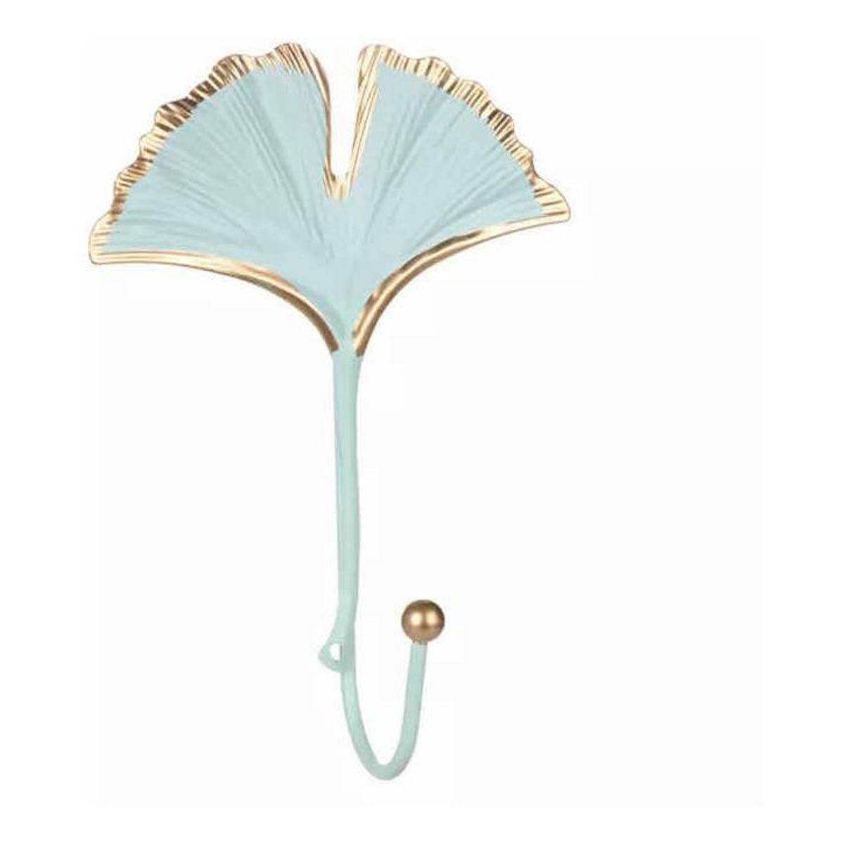 GENERICO - Gancho de Hierro Forjado con Diseño de Hoja