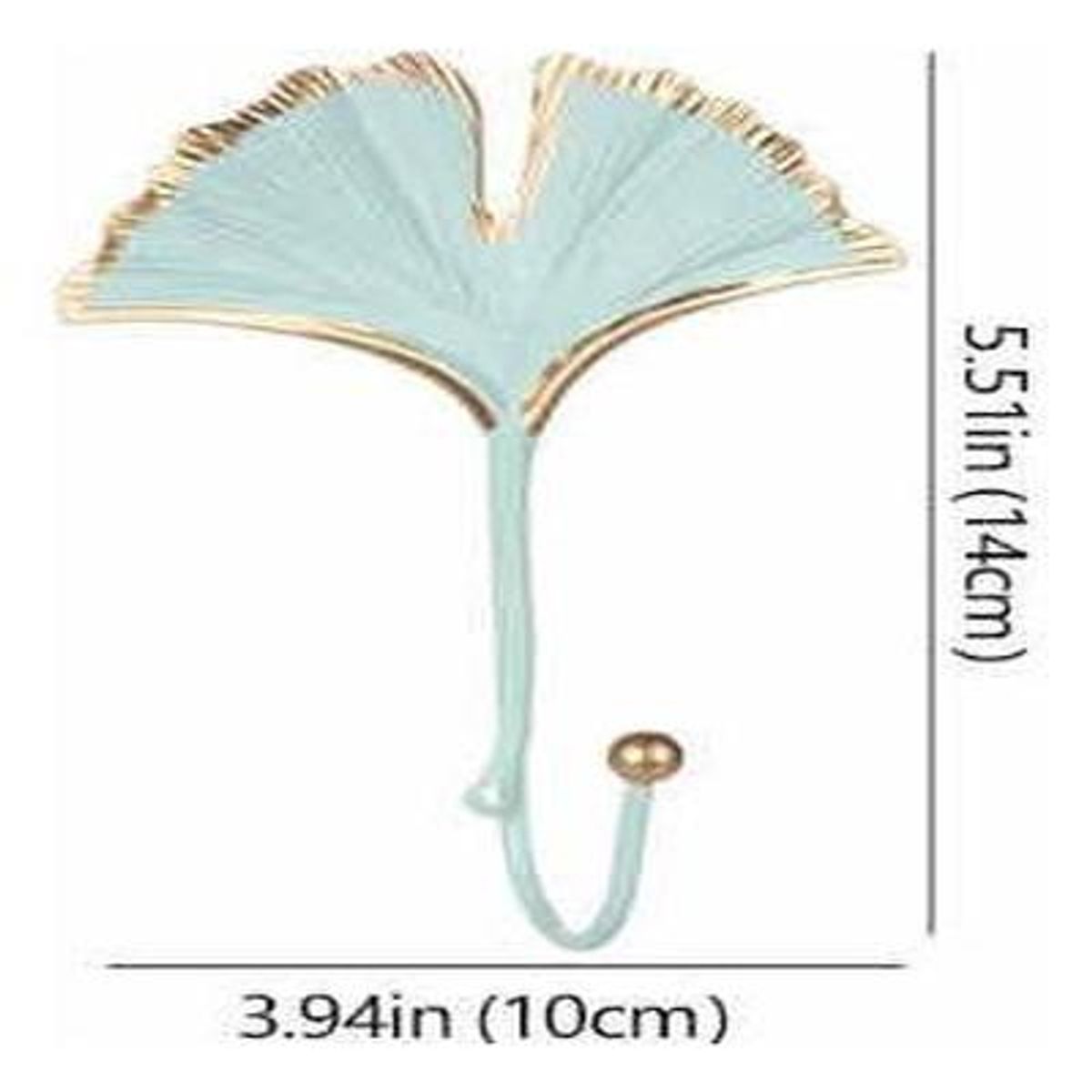 GENERICO - Gancho de Hierro Forjado con Diseño de Hoja