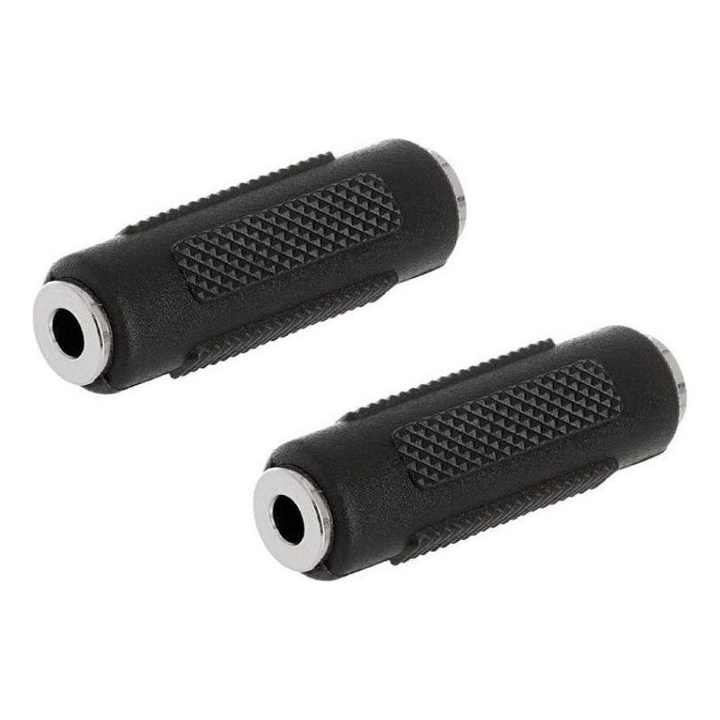 GENERICO - Pack de 2 Adaptadores de Audio Plug 35 mm Hembra