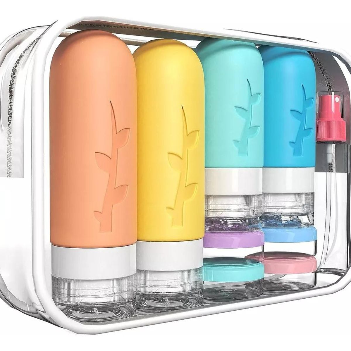 GENERICO - Set de Botellas de Viaje Reutilizables con Accesorios