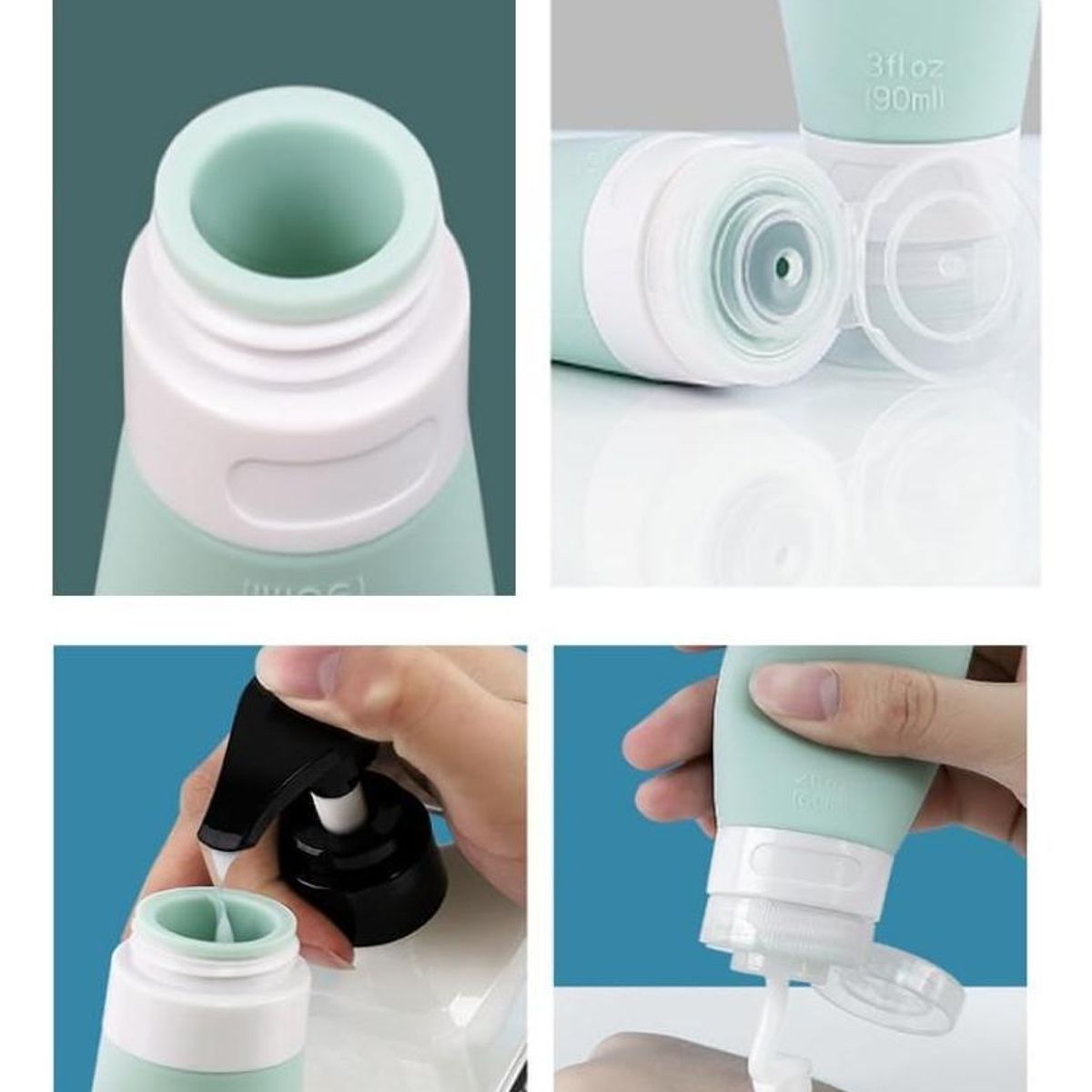 GENERICO - Set de Botellas de Viaje Dispensadoras con 18 Contenedores