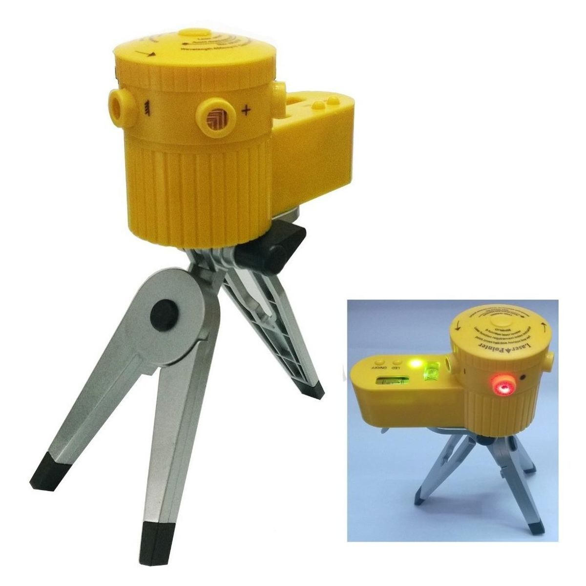 GENERICO - Nivel Láser 5 Líneas con Trípode Ajustable
