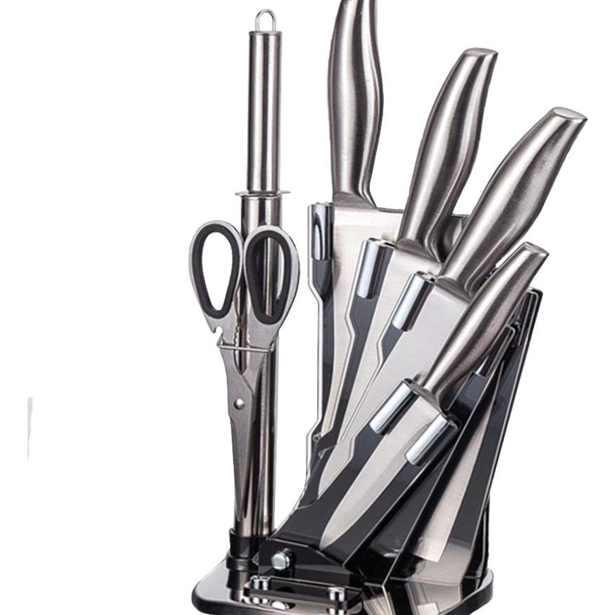 GENERICO - Juego de Cuchillos de Cocina 7 Piezas con Soporte