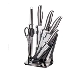 GENERICO - Juego de Cuchillos de Cocina 7 Piezas con Soporte