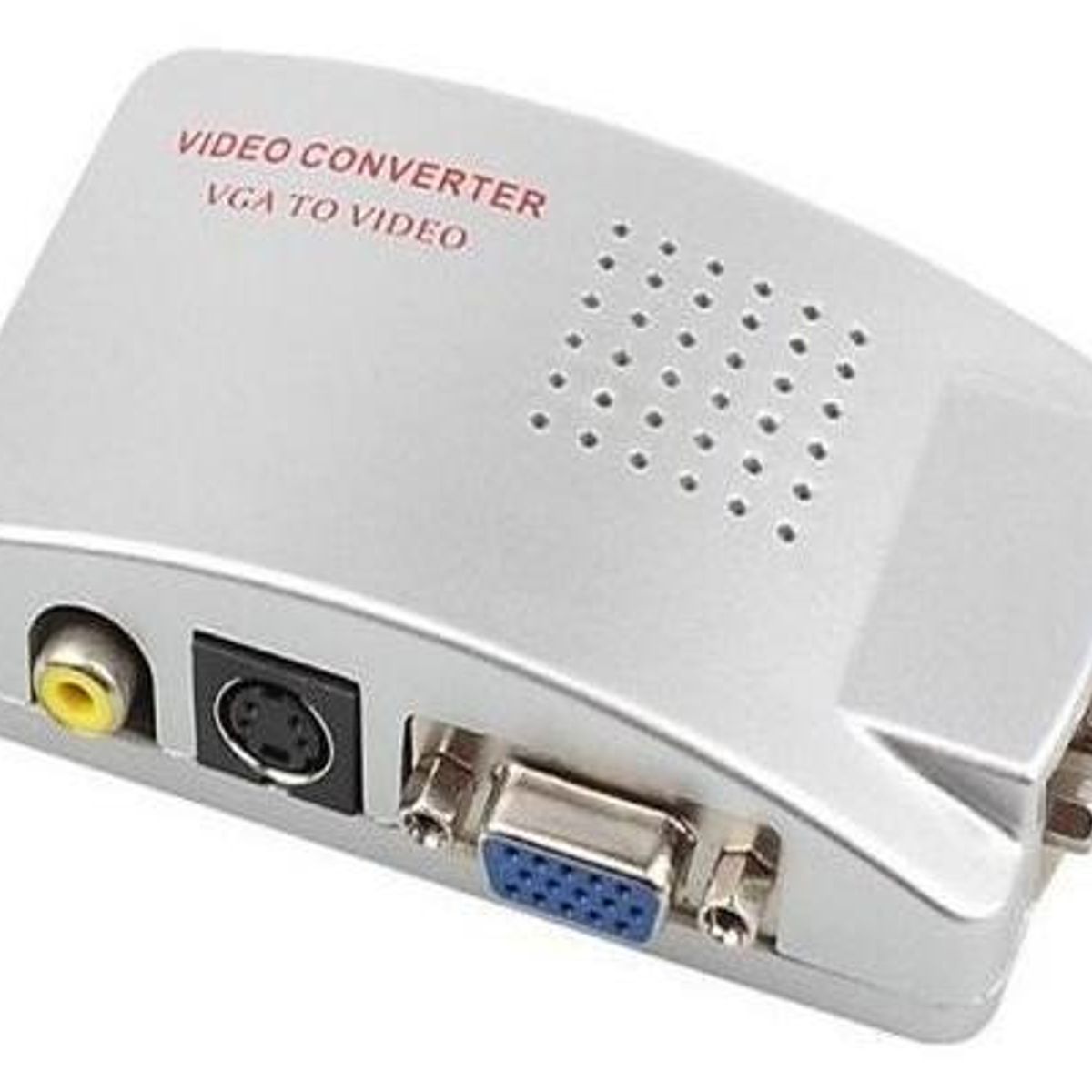 GENERICO - Adaptador VGA a RCA para Conexión de PC a TV