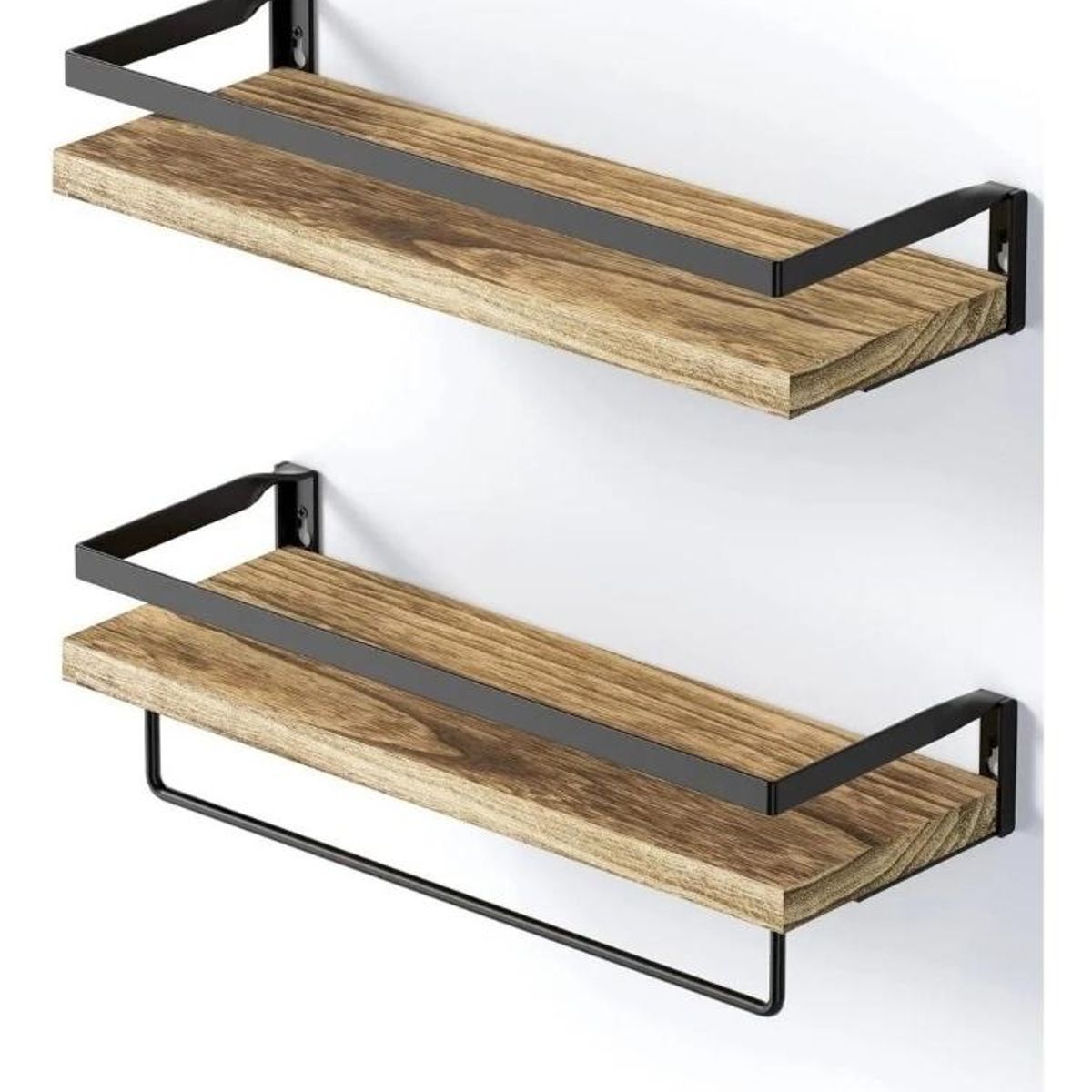 GENERICO - Repisas Minimalistas de Madera Modernas - Kit de 2 Estantes Flotantes