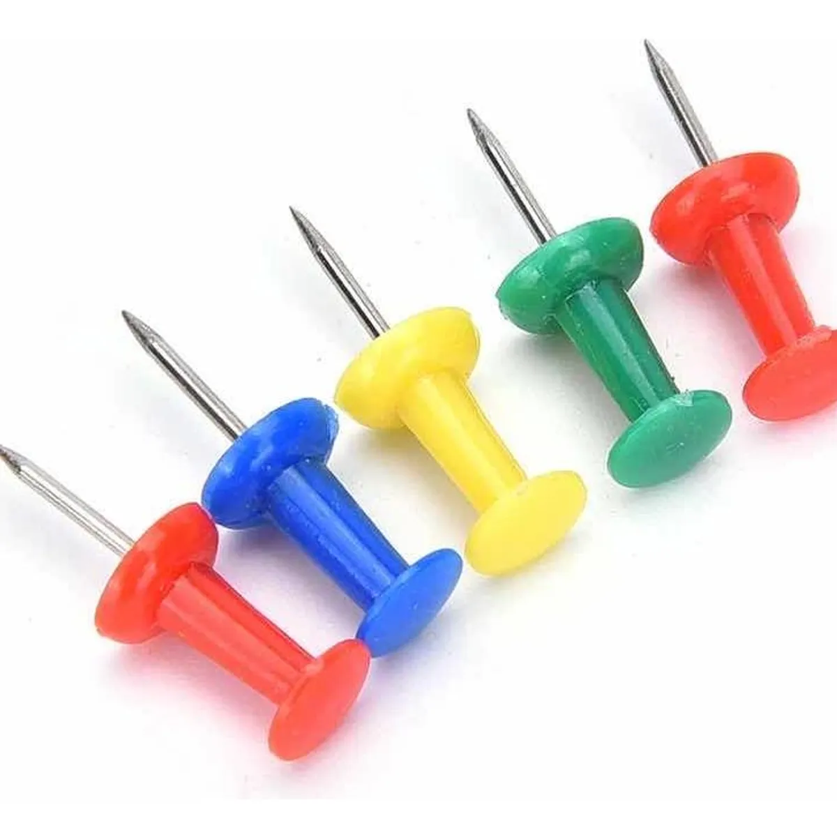 GENERICO - Pack de 50 Chinches Push Pins para Pizarras y Notas