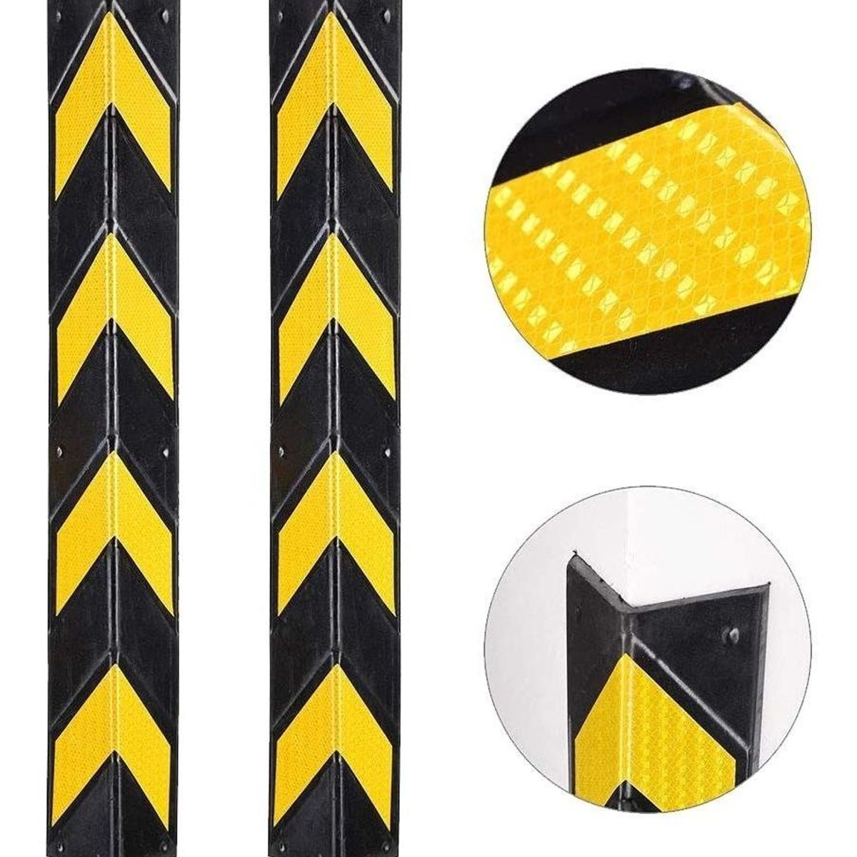 GENERICO - Esquinero Protector de Caucho para Paredes y Columnas