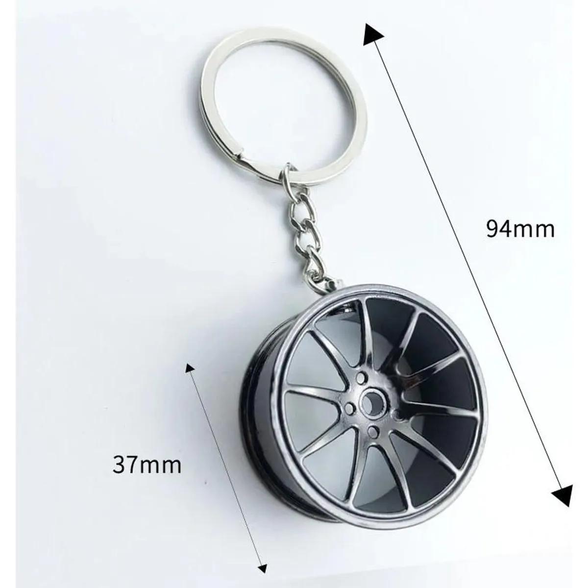 GENERICO - Llavero Creativo de Llanta para Tuning Automotriz