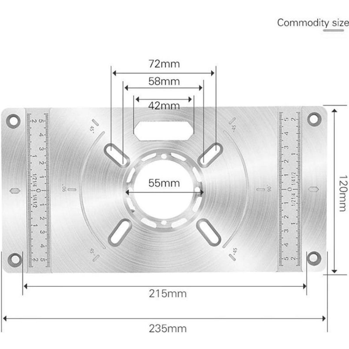 GENERICO - Placa Multifuncional para Mesa Router de Carpintería