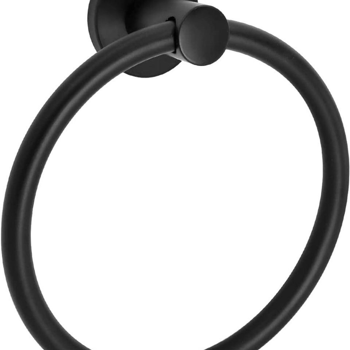 GENERICO - Toallero Circular Moderno de Aluminio Negro