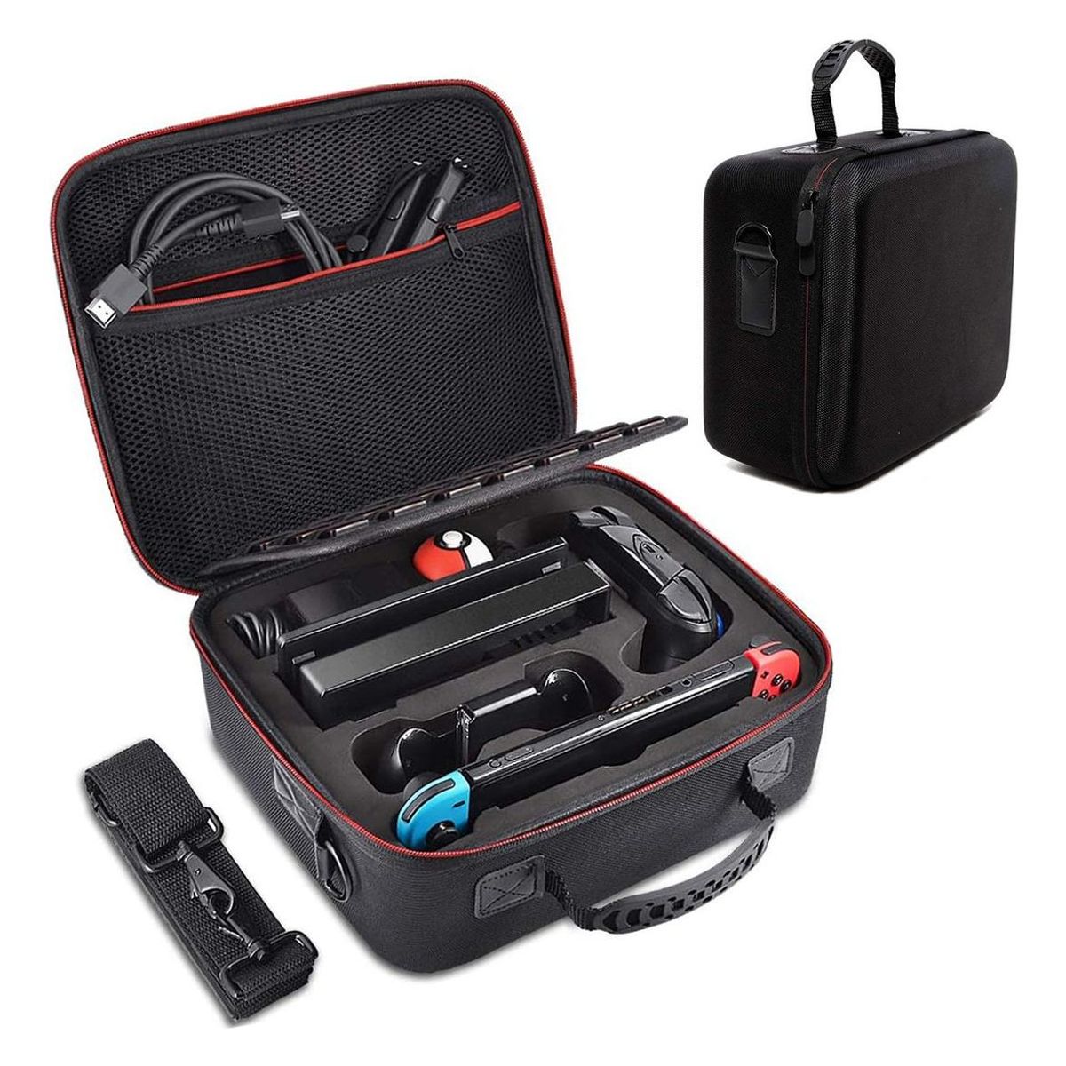 GENERICO - Estuche Rígido para Consola Nintendo Switch y Accesorios