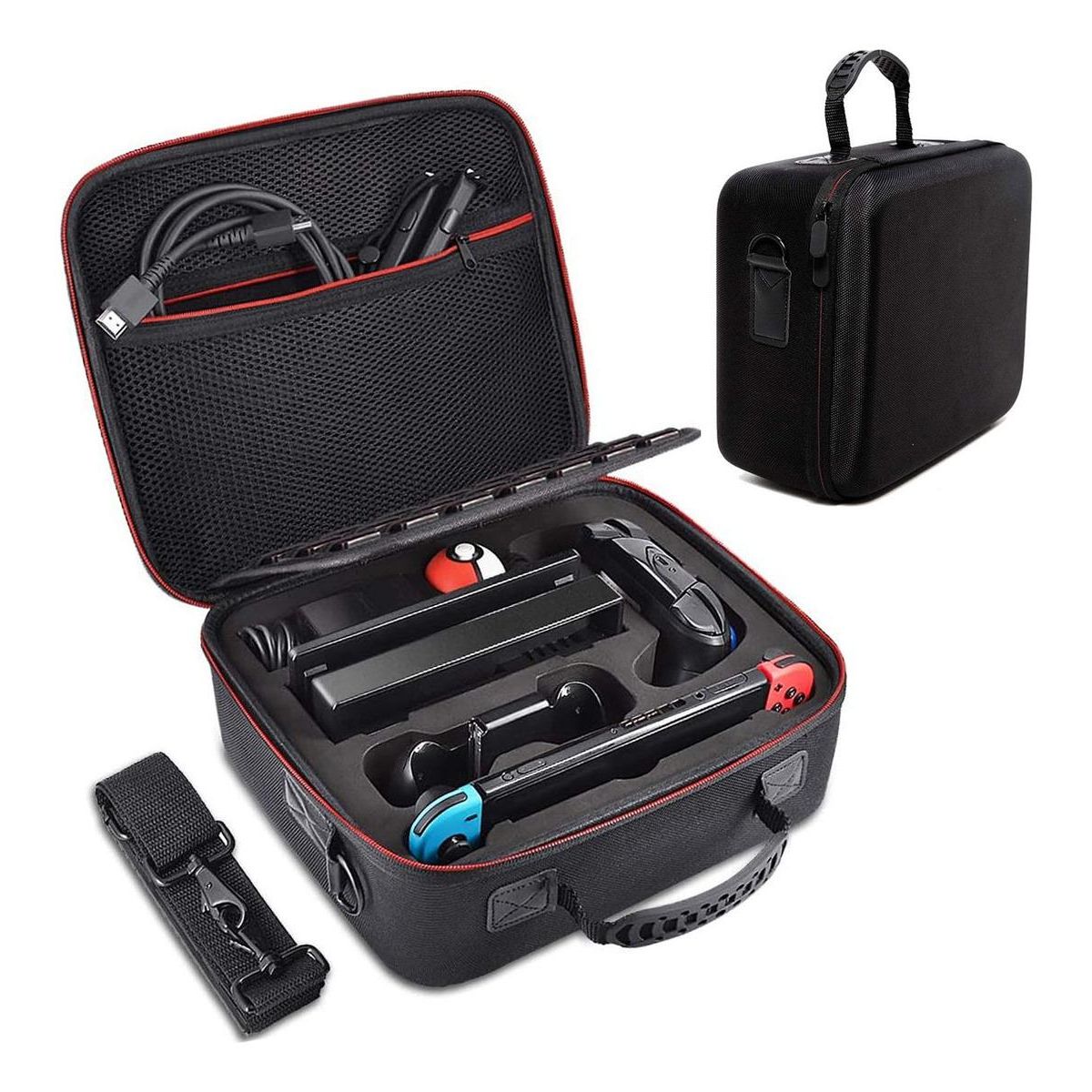 GENERICO - Estuche Rígido para Consola Nintendo Switch y Accesorios