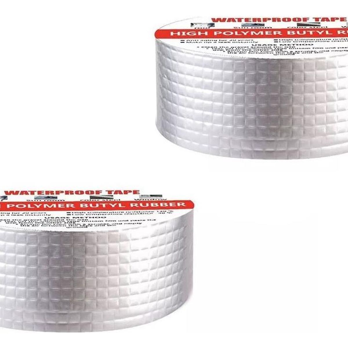 GENERICO - Pack de 2 Cintas Selladoras Impermeables 5cm x 10m