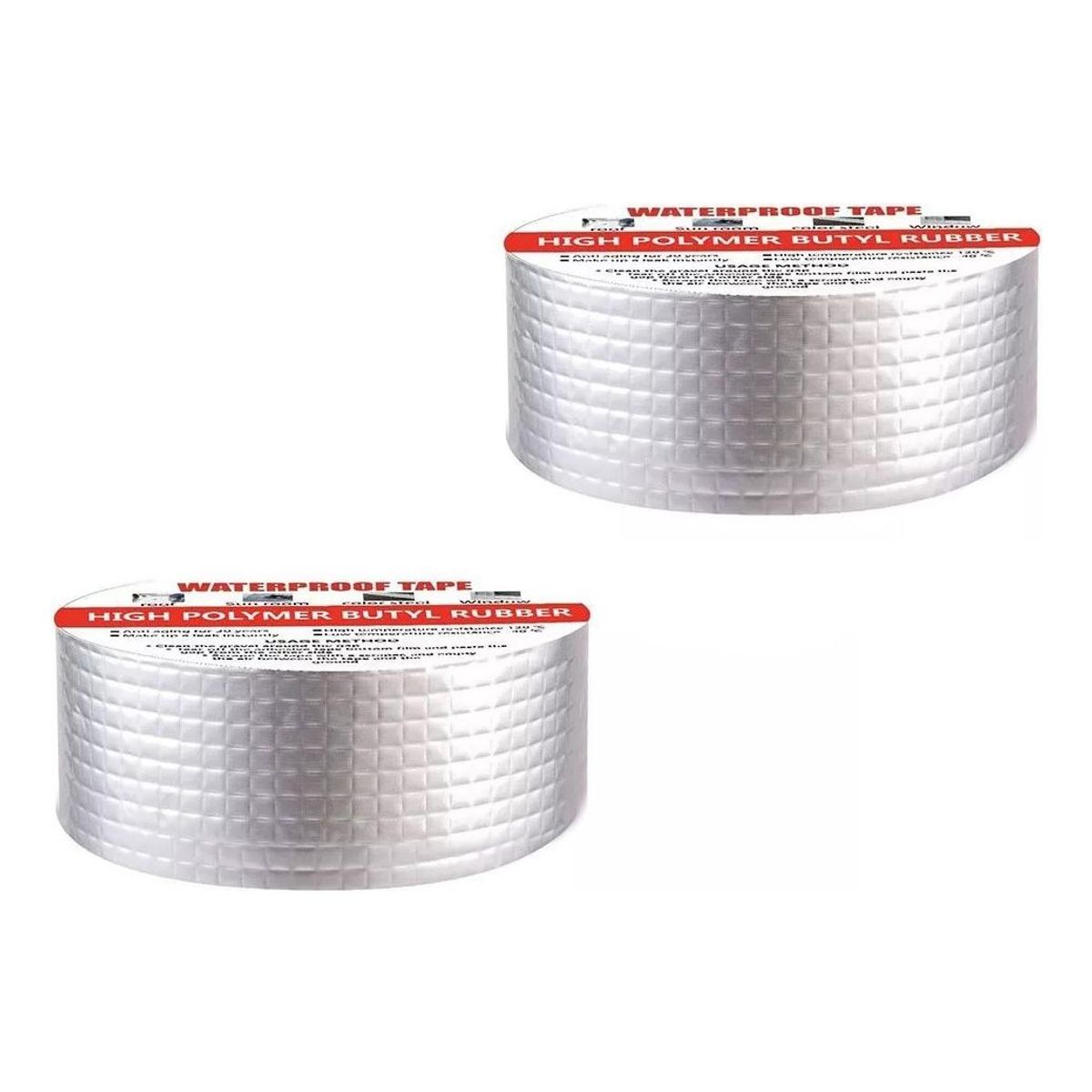 GENERICO - Pack de 2 Cintas Selladoras Impermeables 5cm x 10m