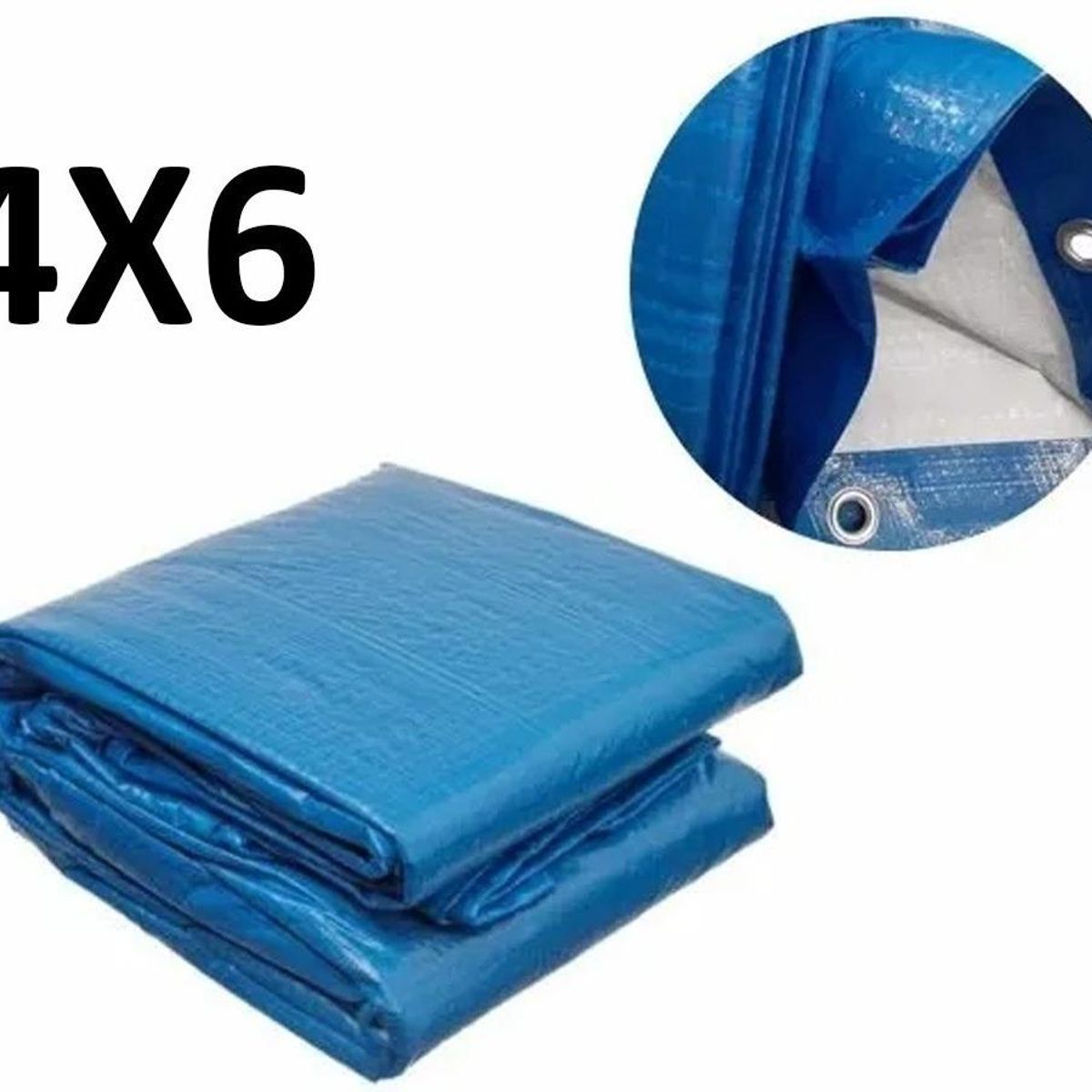 GENERICO - Lona Impermeable Multiusos 4x6 Metros para Carga