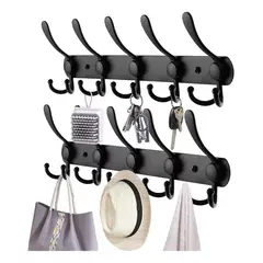 GENERICO - Juego de 2 Ganchos de Pared para Sombreros y Ropa