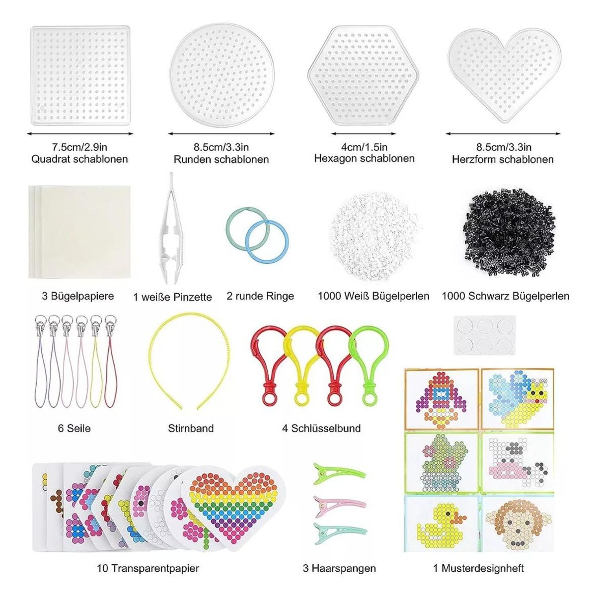 GENERICO - Kit Creativo de Perlas de Fusión con 24 Colores y Accesorios