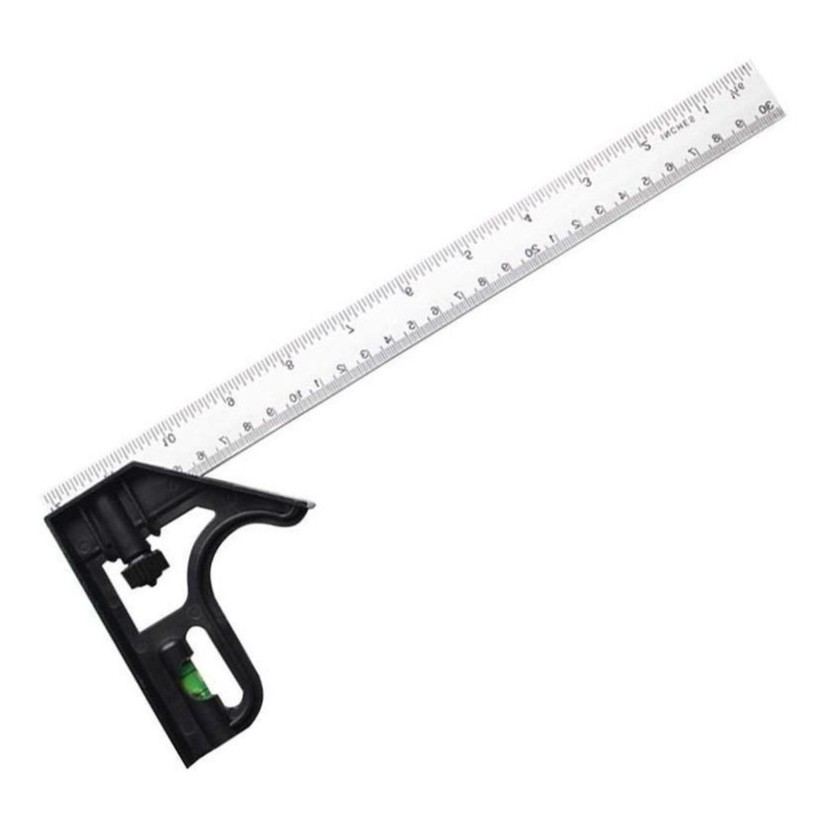 GENERICO - Regla Angular de Acero Inoxidable 300mm Precisa