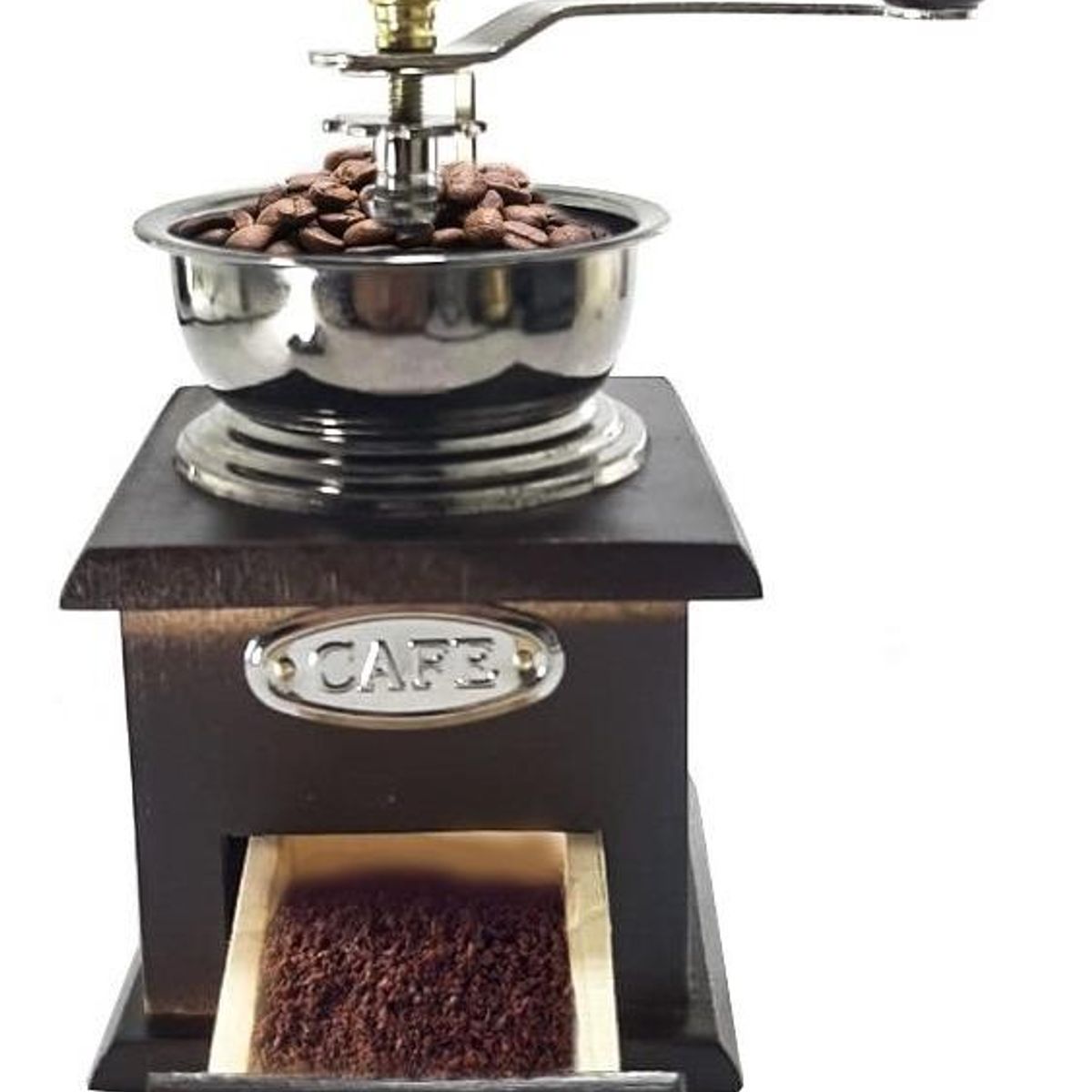 GENERICO - Molinillo Manual para Café y Semillas con Cajón Recolector