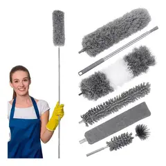 GENERICO - Kit de Plumeros Retráctiles de Microfibra para Techos y Más