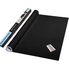 GENERICO - Pizarra Autoadhesiva de Vinilo con Tizas Surtidas 45x200cm